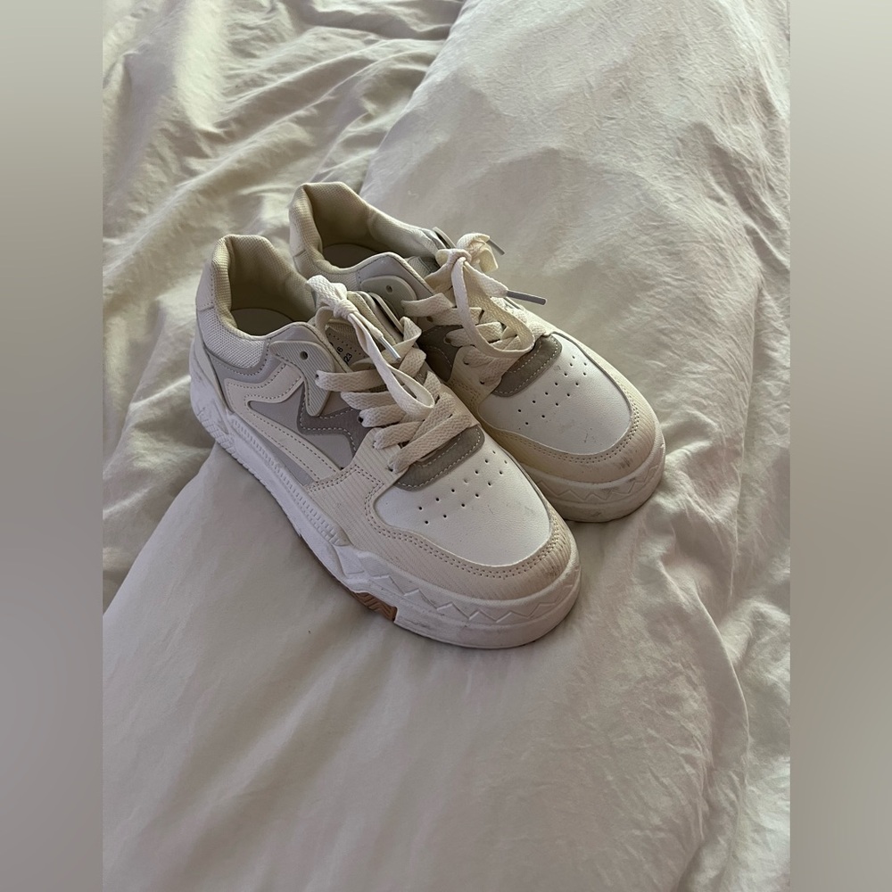 White sneakers
